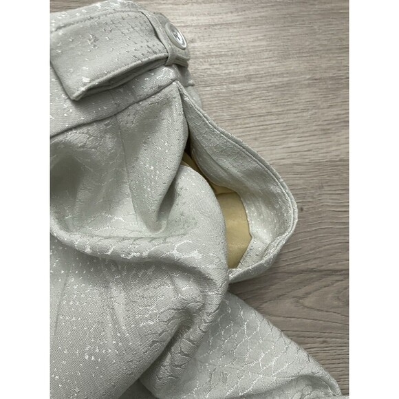 New NWT Women's Equipment Femme Charlyne Trouser Pants Silver Gray Size crop  12 - Picture 10 of 12